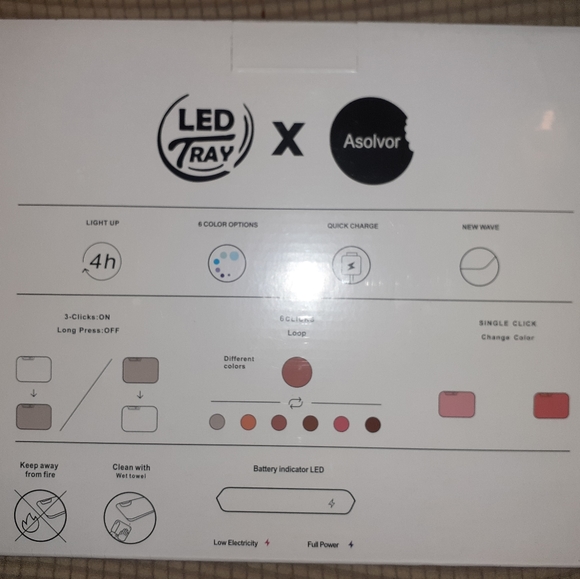 White LED Rolling Tray - Picture 4 of 4